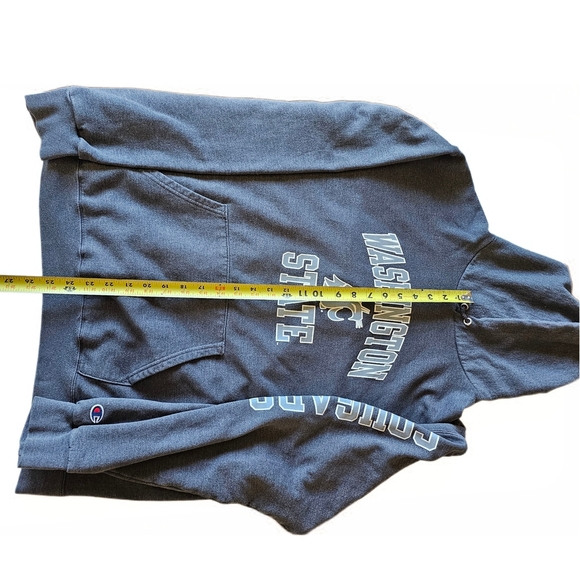 Washington State University Cougars Gray Heather Champion Hoodie - Picture 7 of 7